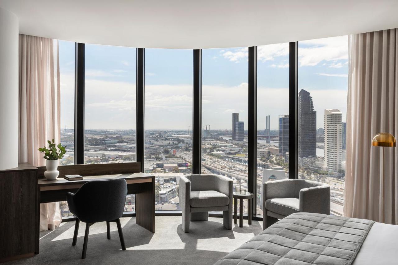 Oakwood Premier Melbourne Aparthotel Exterior foto The view from a typical apartment