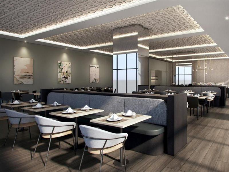 Oakwood Premier Melbourne Aparthotel Exterior foto The interior of the restaurant