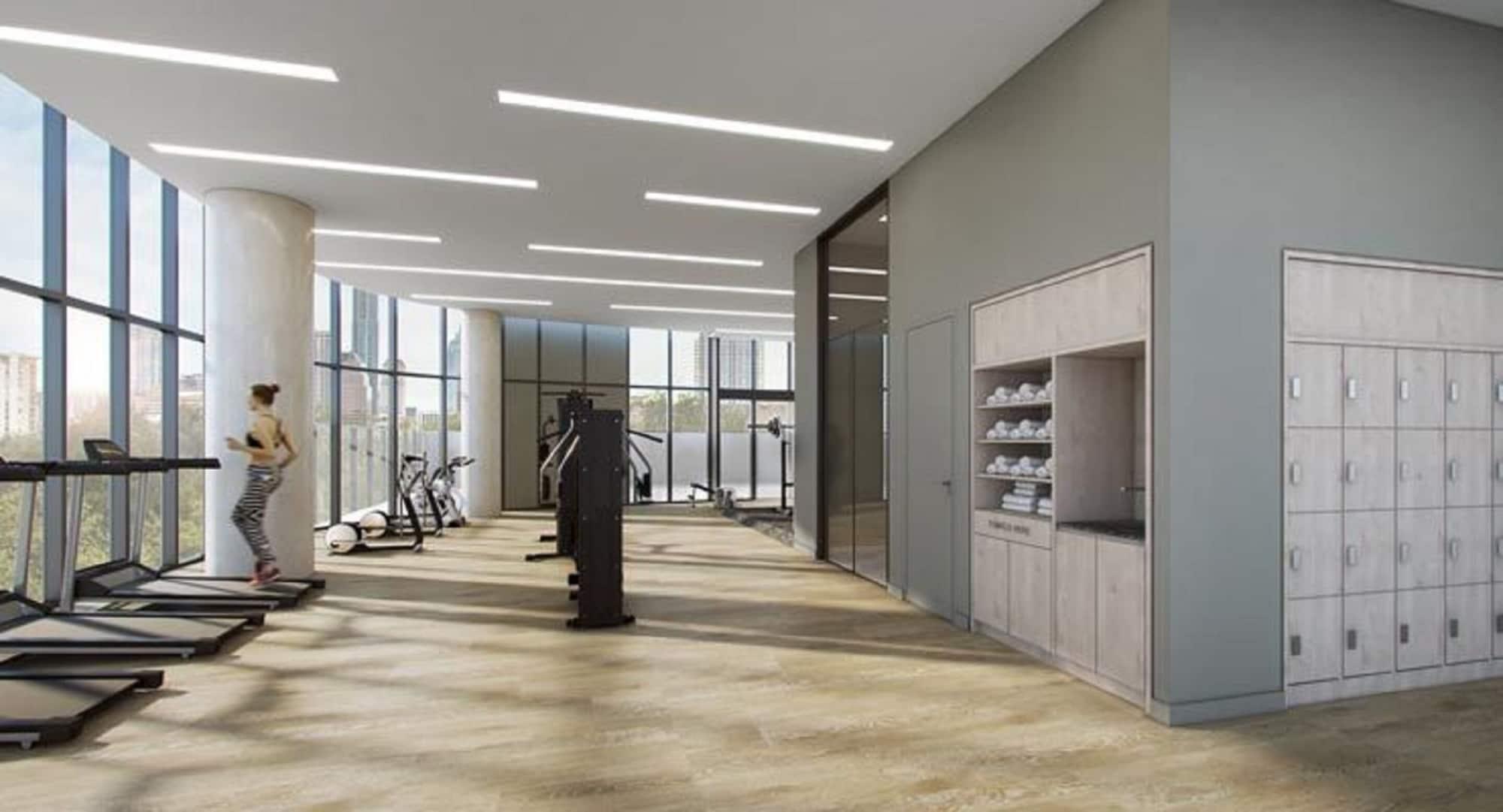 Oakwood Premier Melbourne Aparthotel Exterior foto The gym