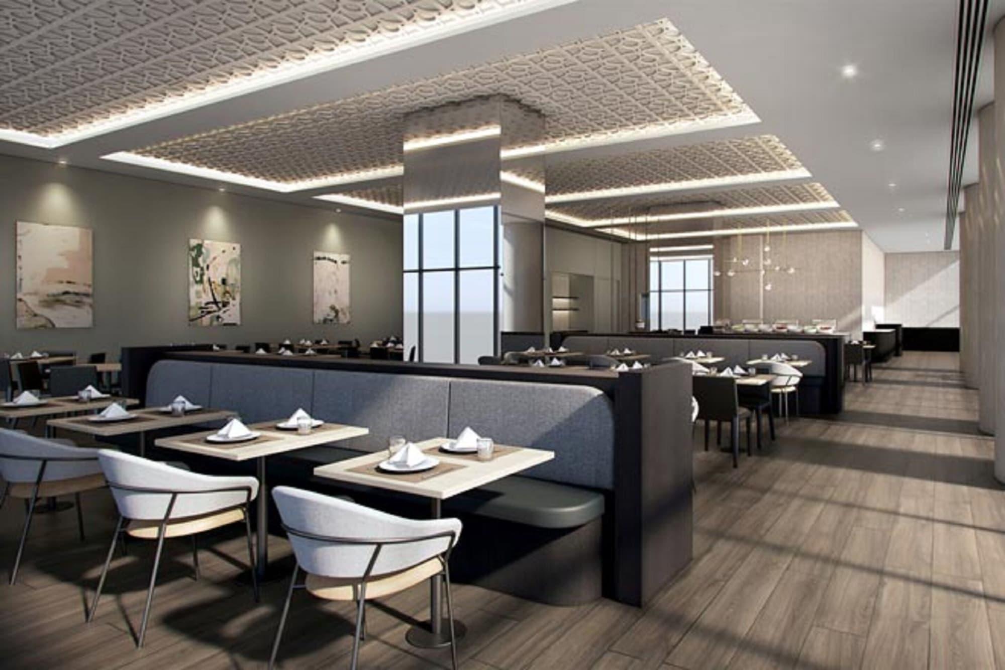Oakwood Premier Melbourne Aparthotel Exterior foto The interior of the restaurant