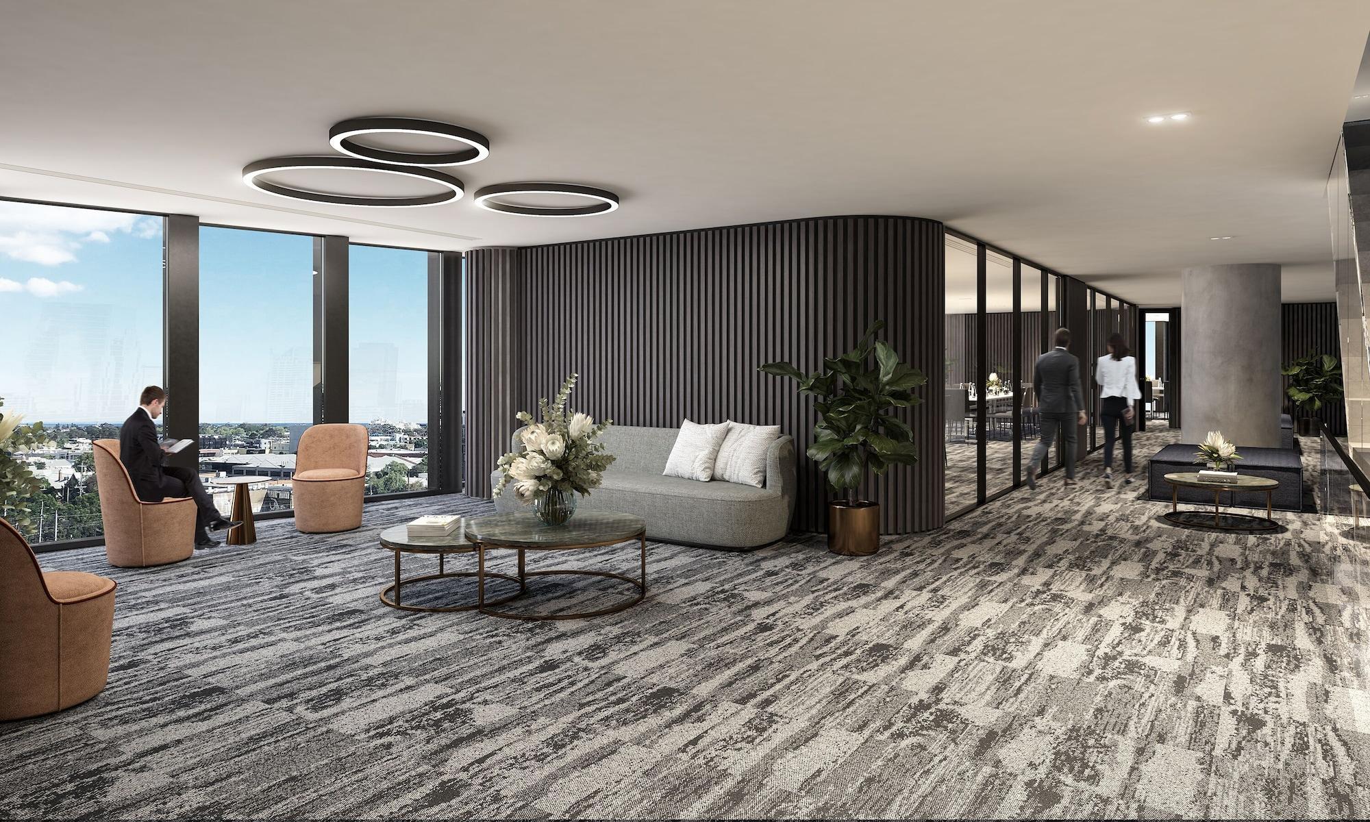 Oakwood Premier Melbourne Aparthotel Exterior foto Office interior